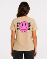 BEIGE BASIC T-SHIRT BACK WOMAN