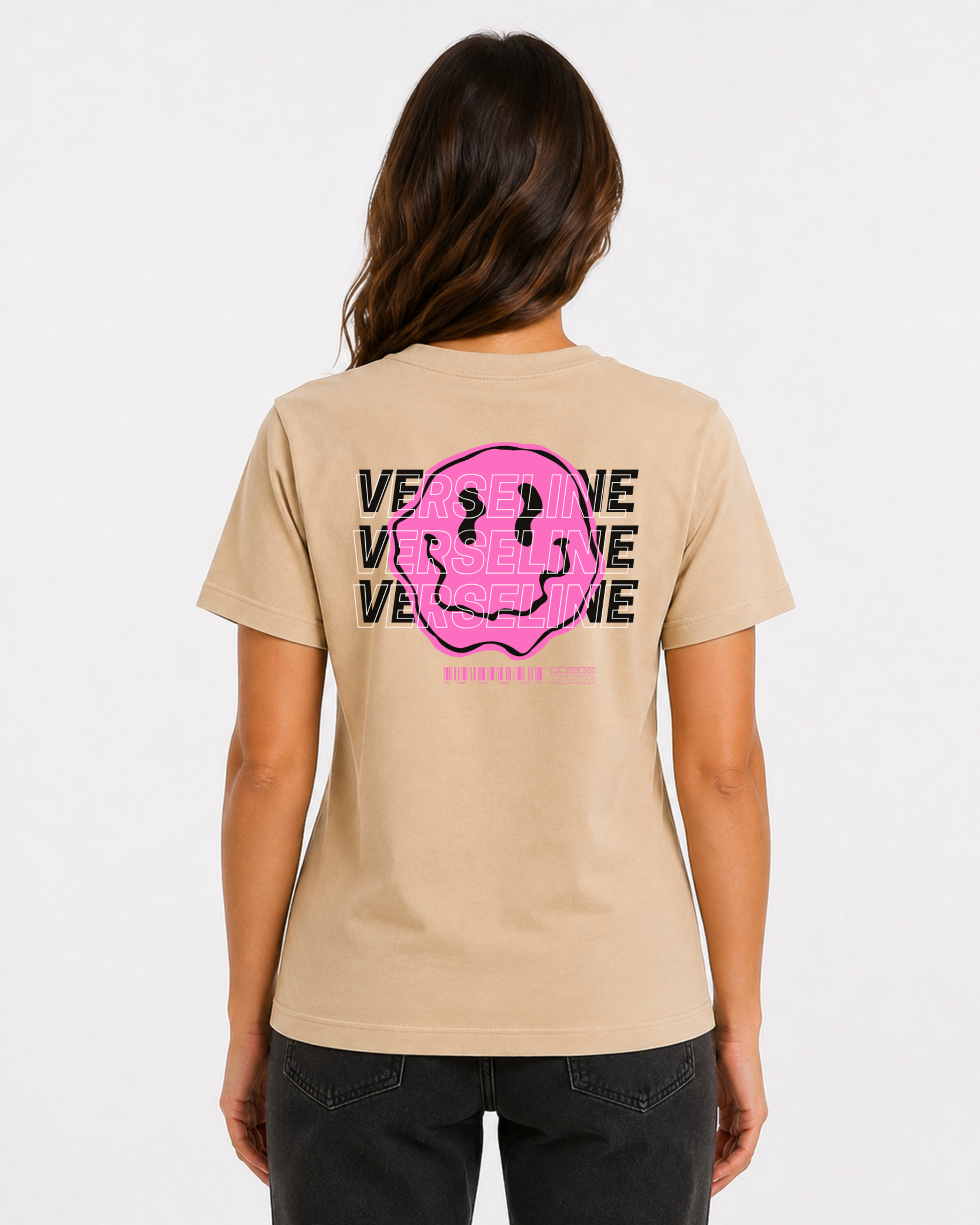BEIGE BASIC T-SHIRT BACK WOMAN