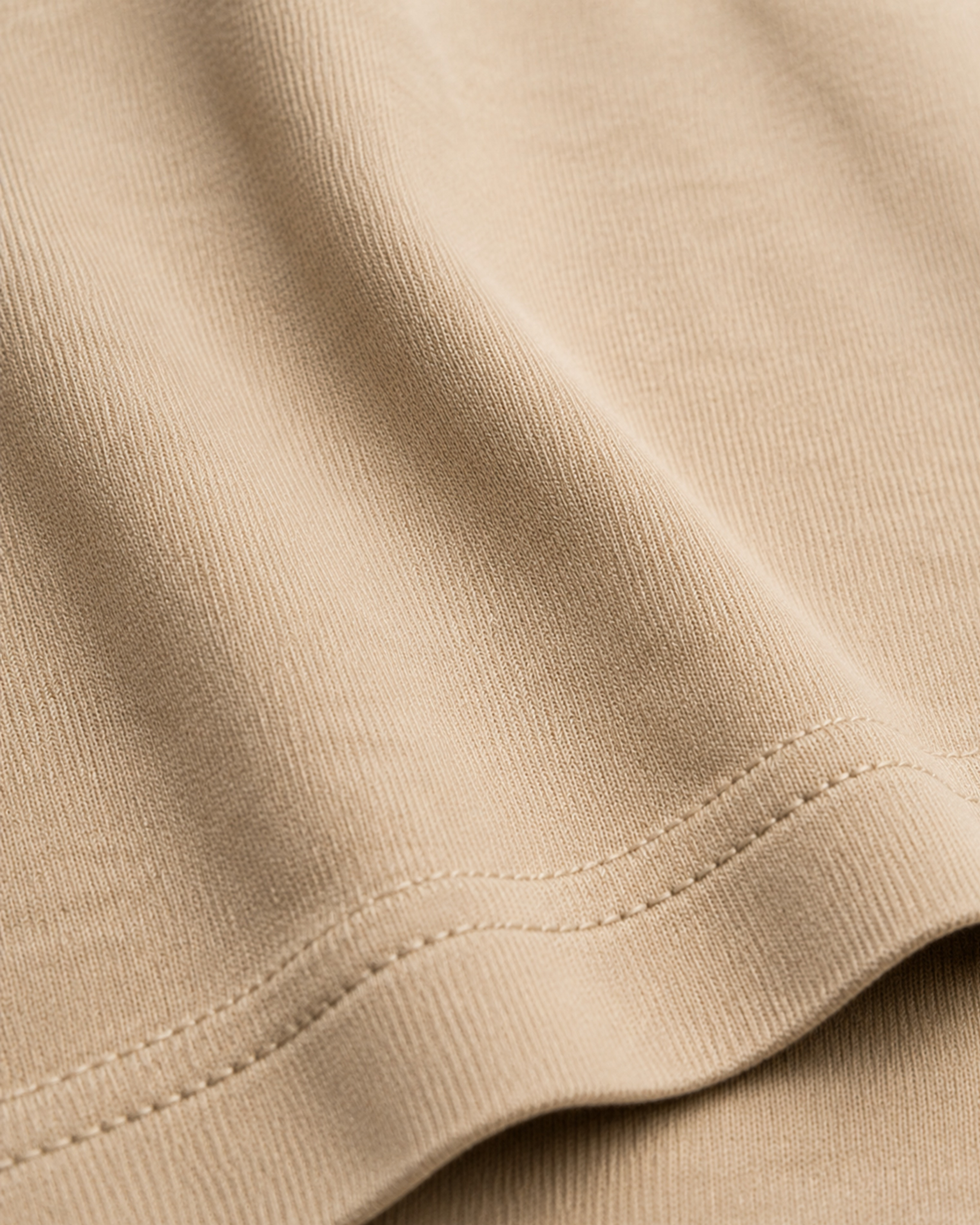 BEIGE BASIC T-SHIRT FABRIC