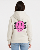 BEIGE HOODIE BACK WOMAN