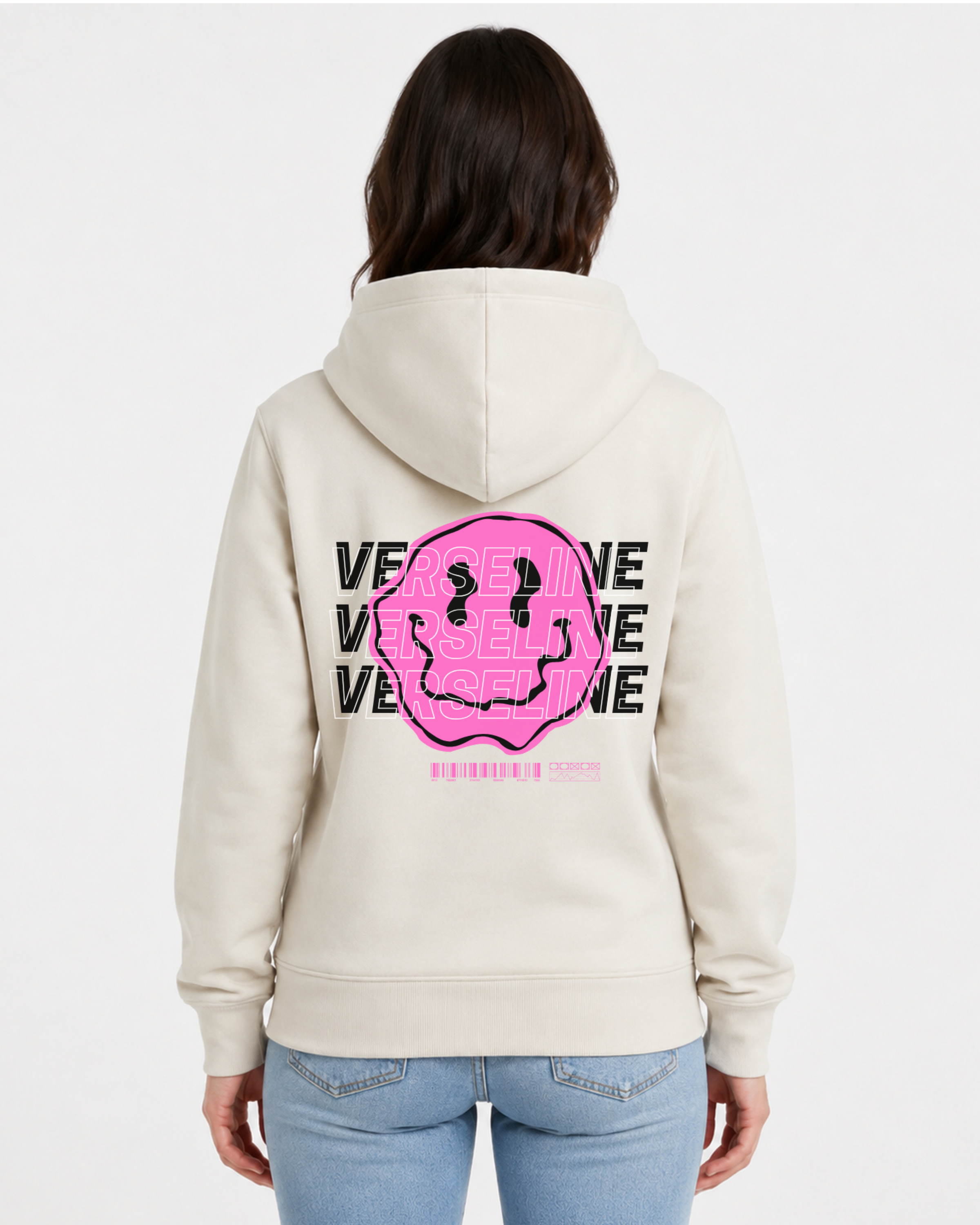 BEIGE HOODIE BACK WOMAN