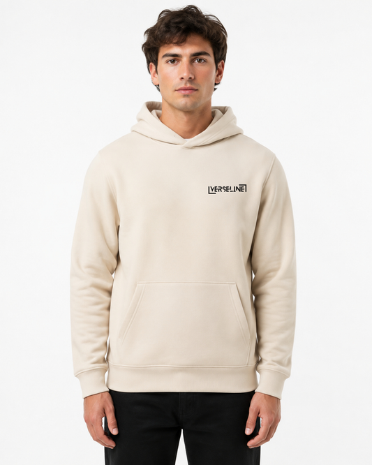 BEIGE HOODIE FRONT MAN