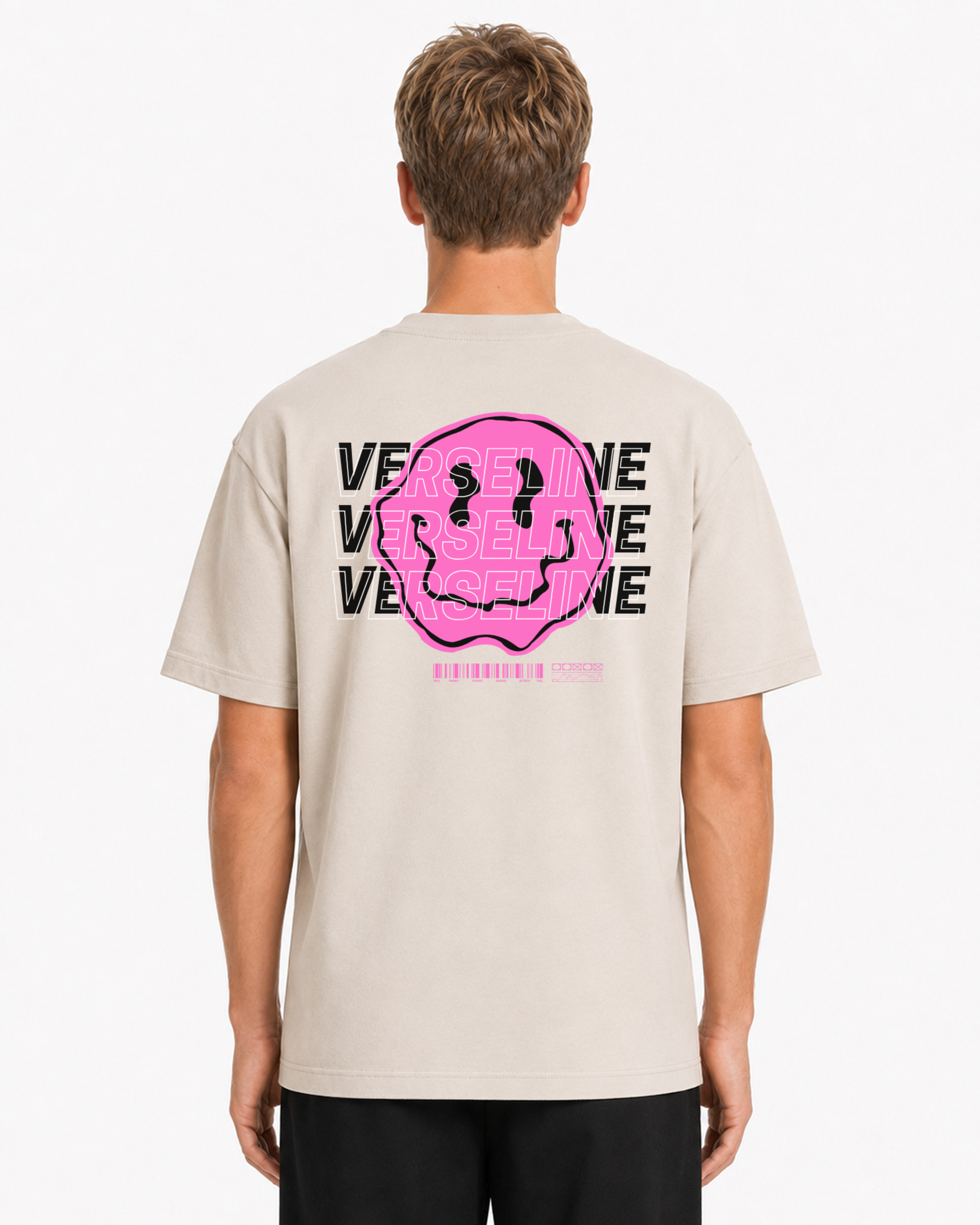 BEIGE T-SHIRT BACK MAN