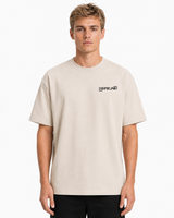 BEIGE T-SHIRT FRONT MAN