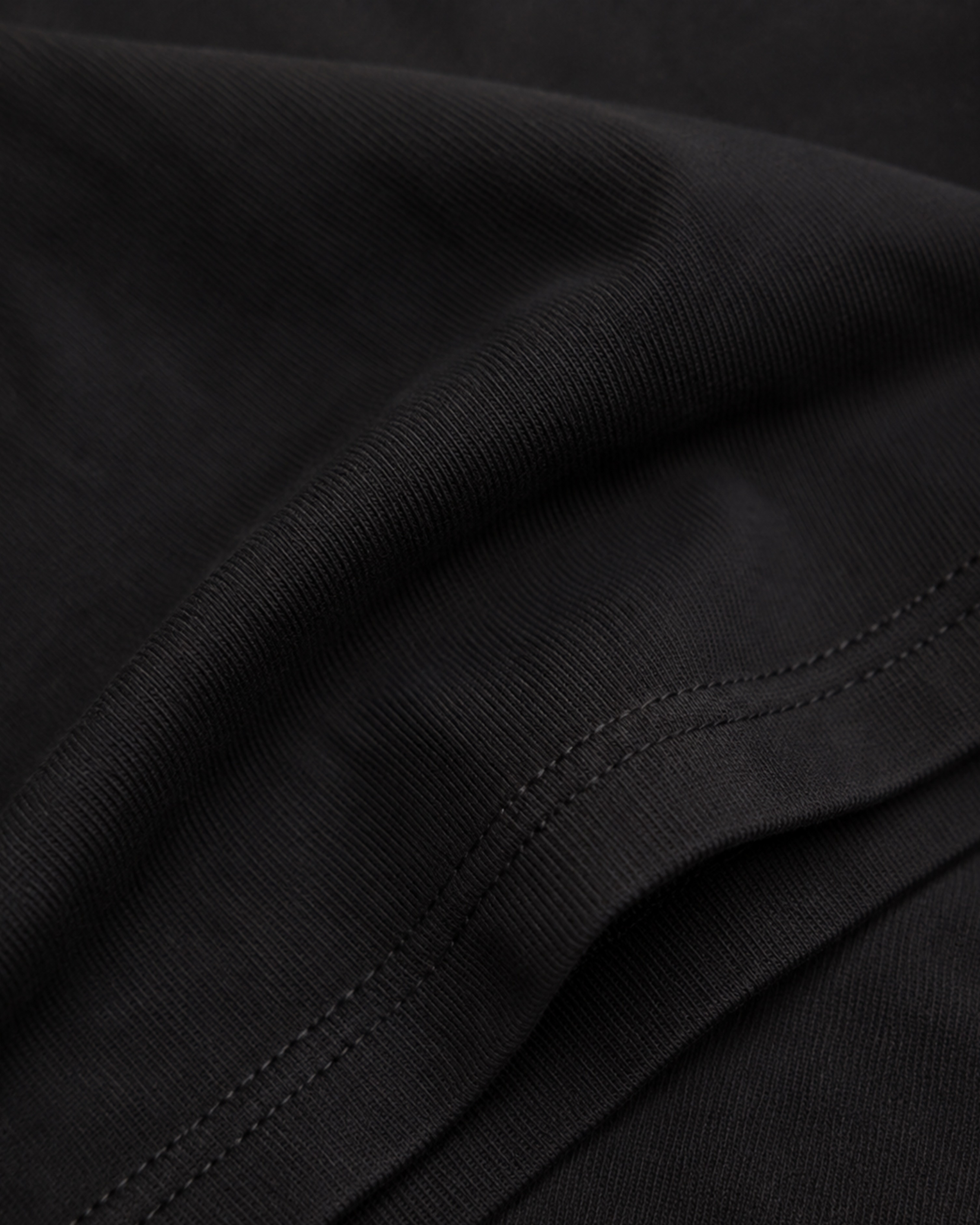 BLACK BASIC T-SHIRT FABRIC