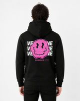 BLACK HOODIE BACK MAN