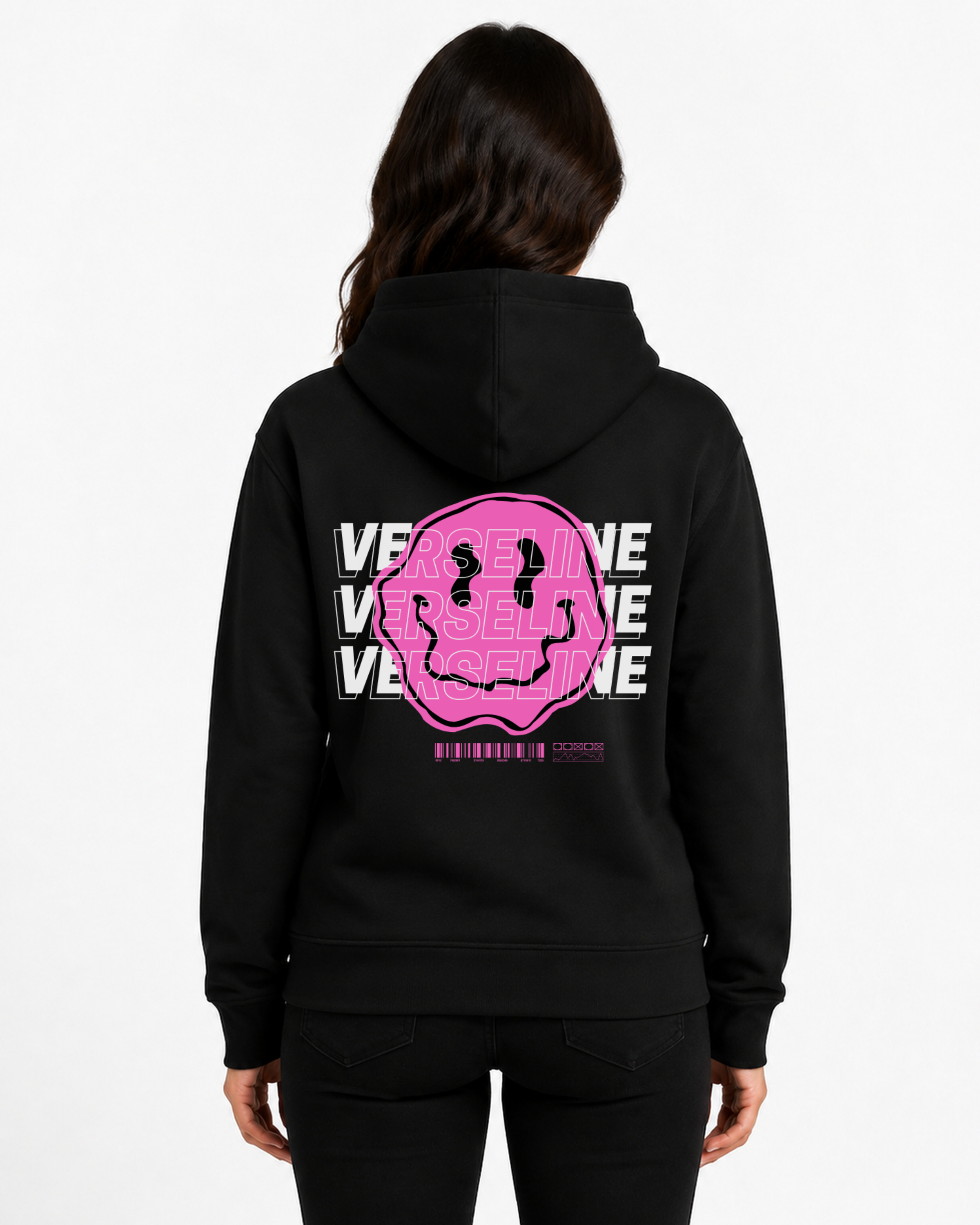 BLACK HOODIE BACK WOMAN