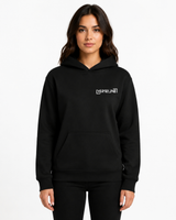 BLACK HOODIE FRONT WOMAN