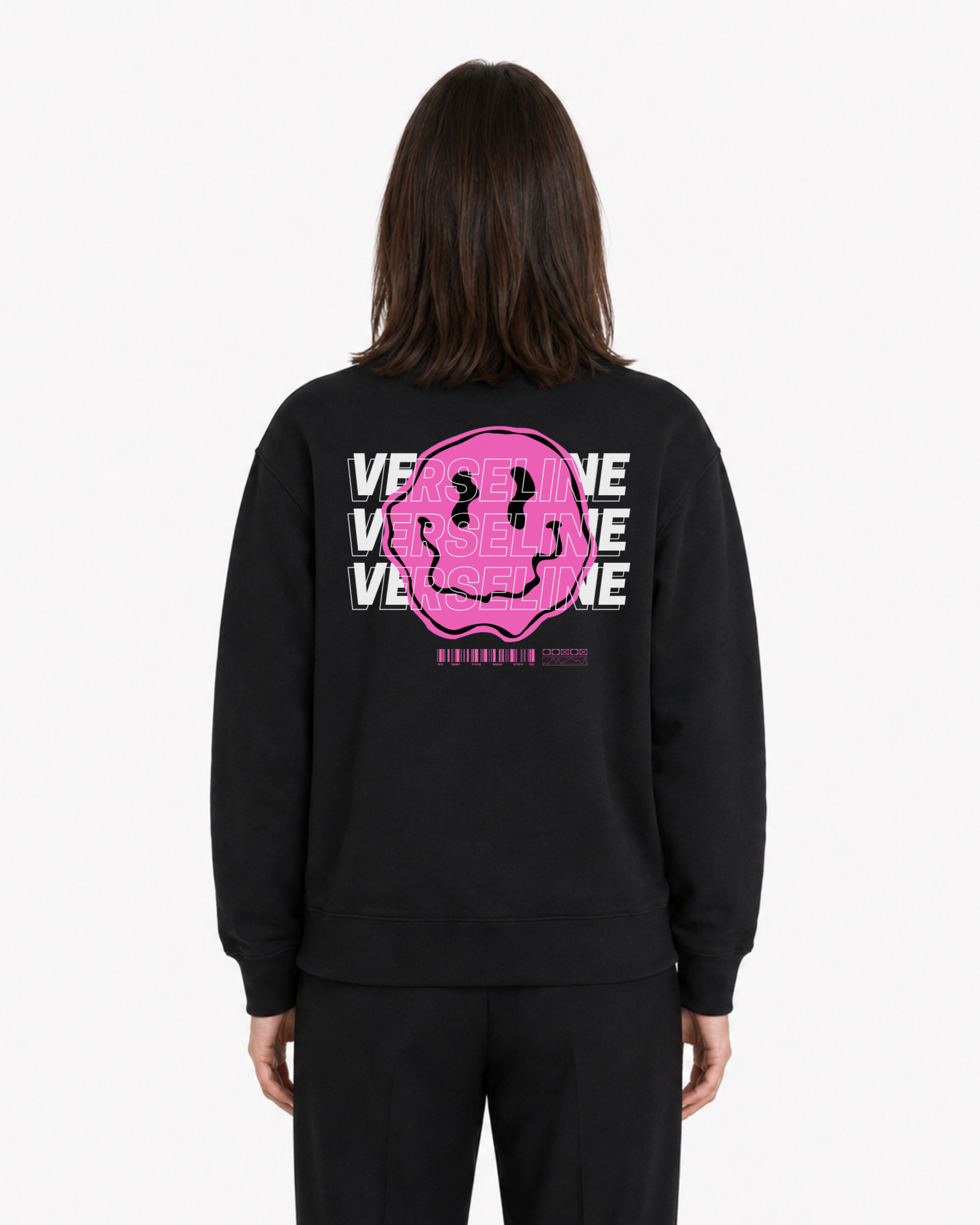 BLACK SWEATSHIRT BACK WOMAN