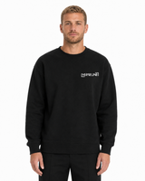 BLACK SWEATSHIRT FRONT MAN