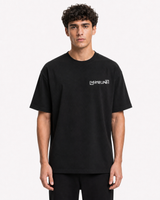 BLACK T-SHIRT FRONT MAN