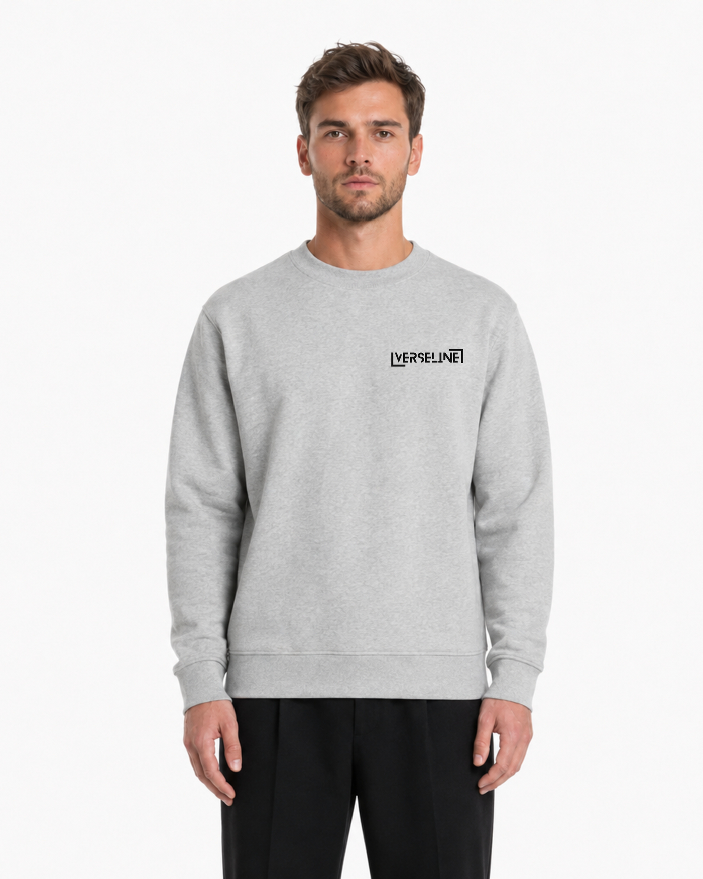 GREY SWEATSHIRT FRONT MAN