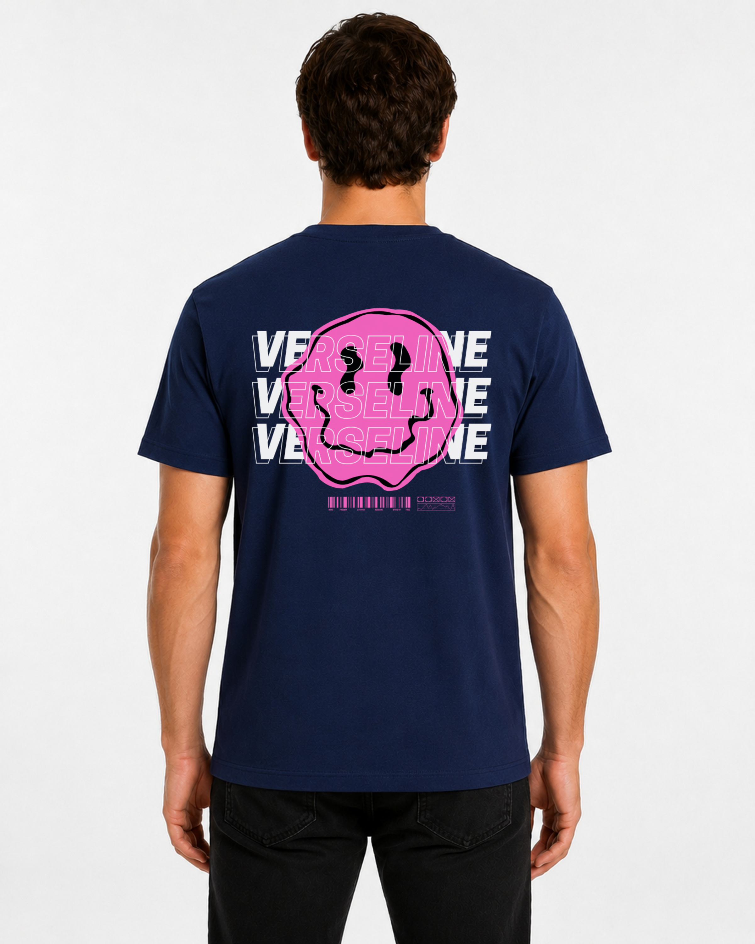 NAVY BASIC T-SHIRT BACK MAN
