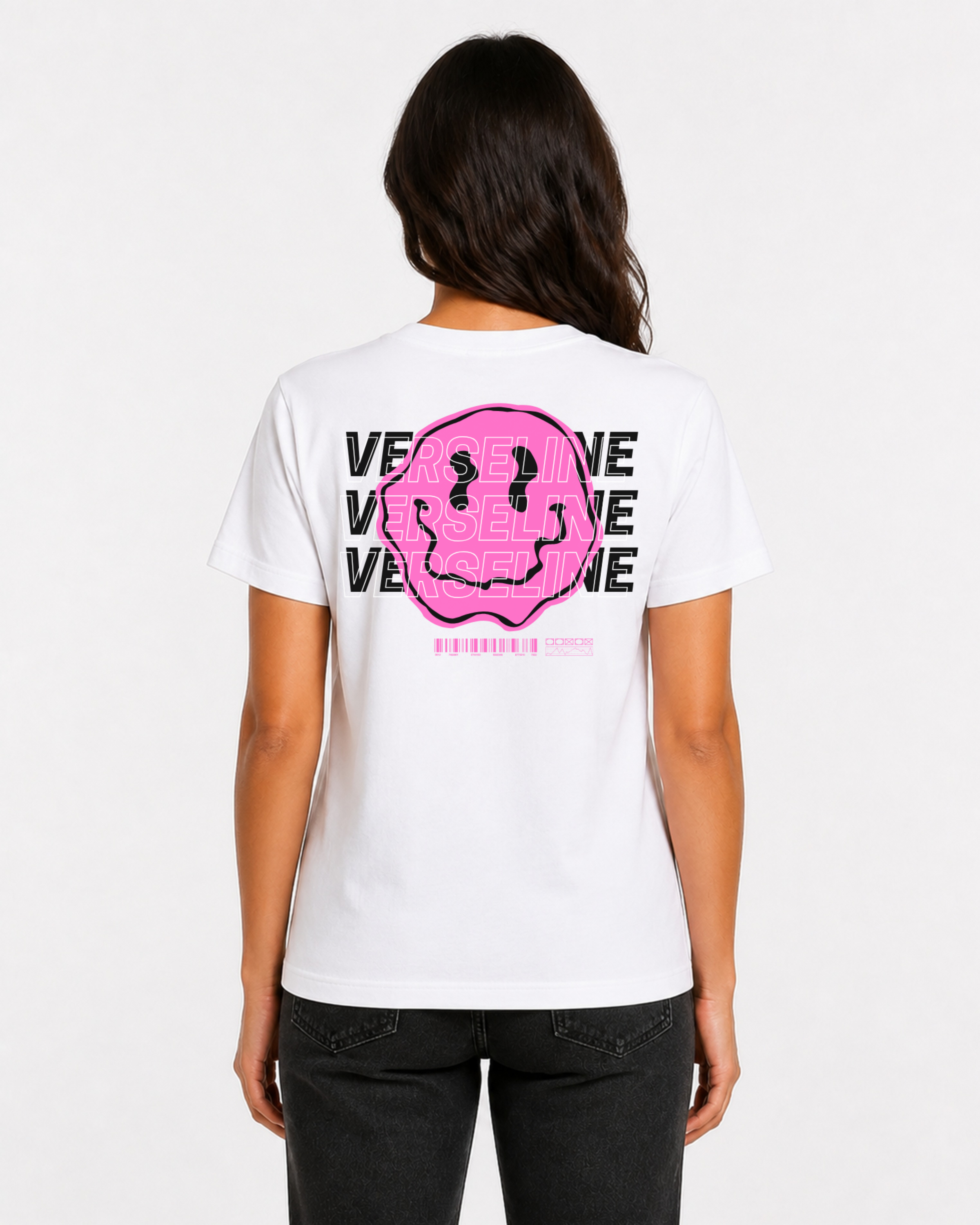 WHITE BASIC T-SHIRT BACK WOMAN
