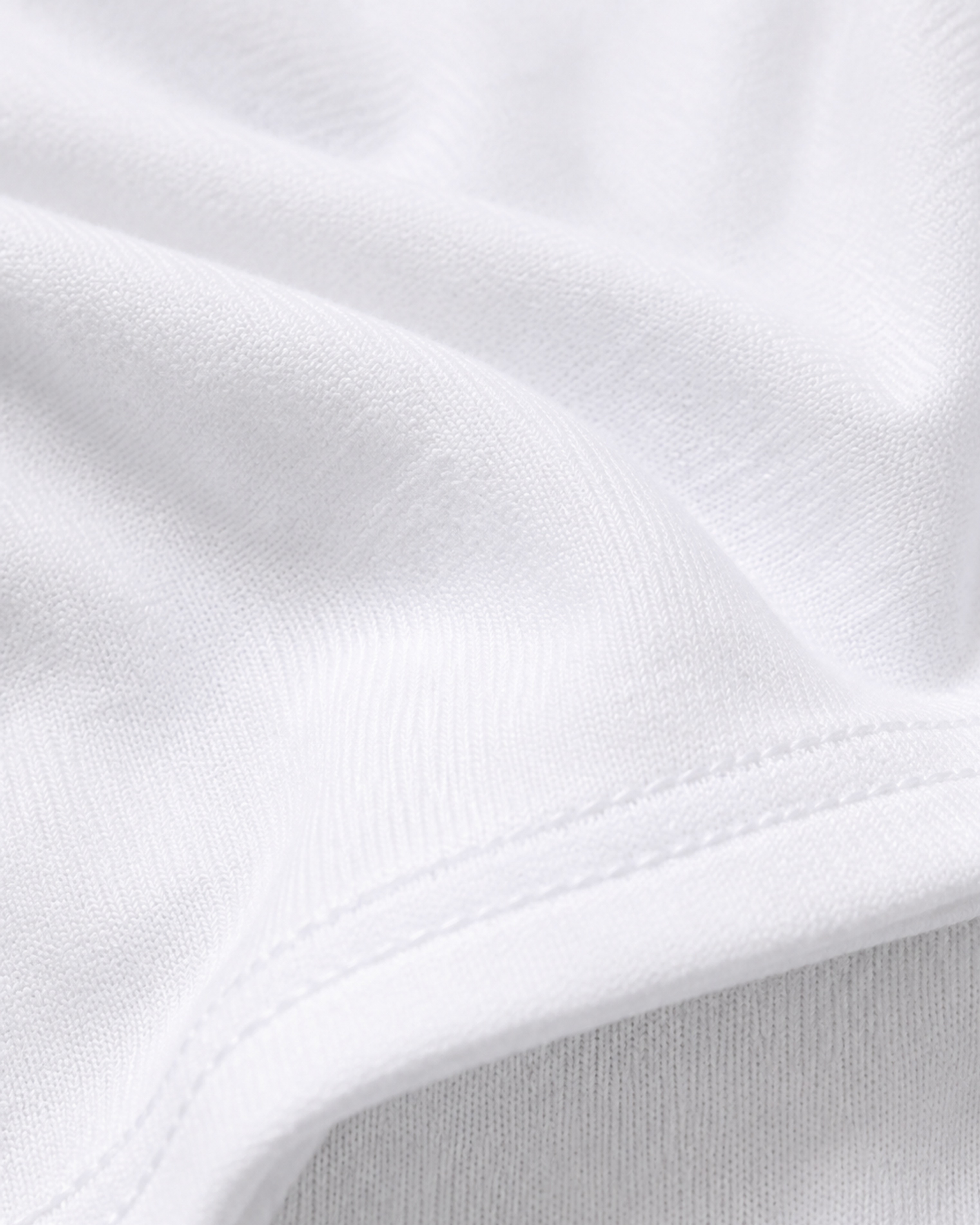 WHITE BASIC T-SHIRT FABRIC
