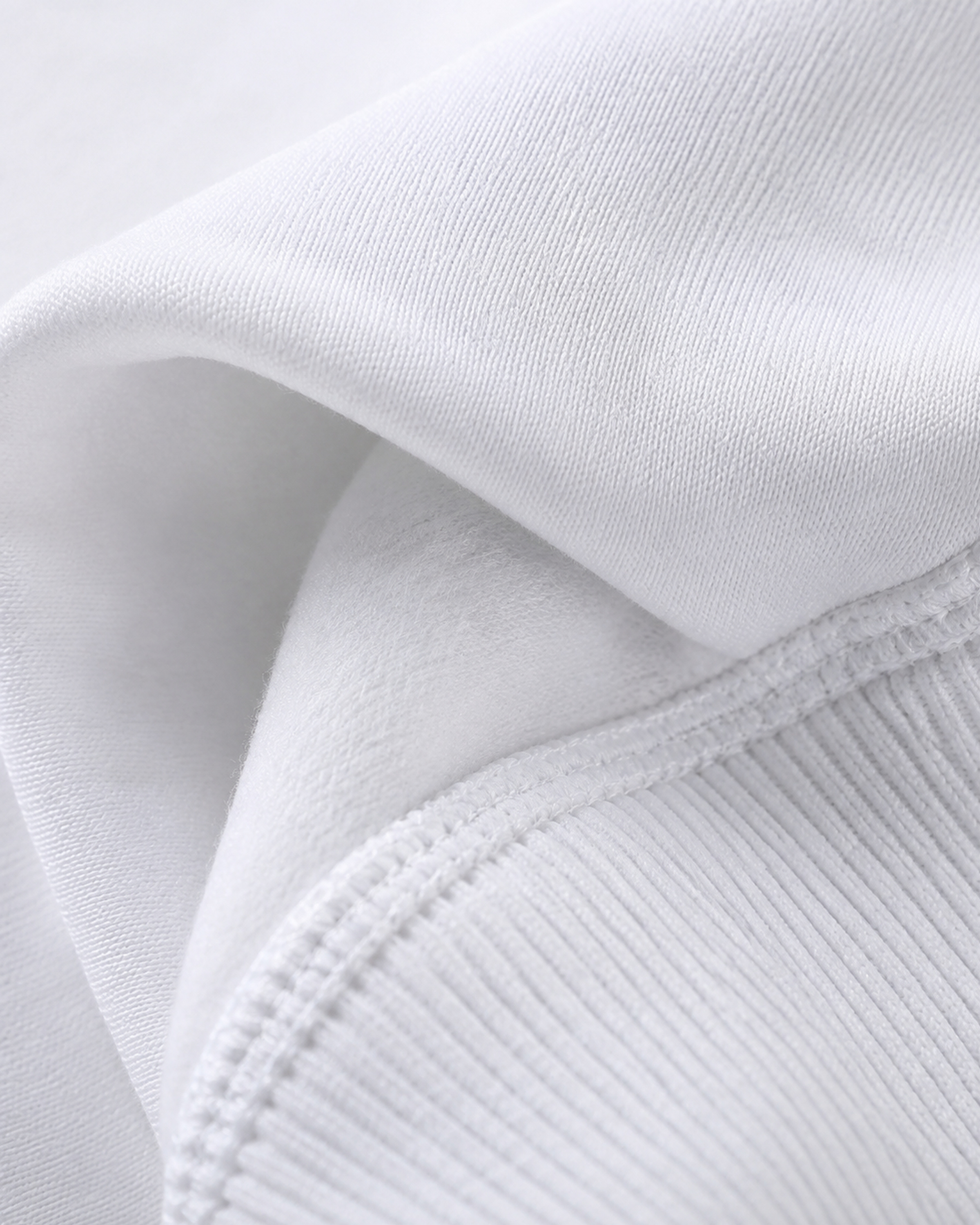 WHITE HOODIE FABRIC