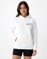 WHITE HOODIE FRONT WOMAN