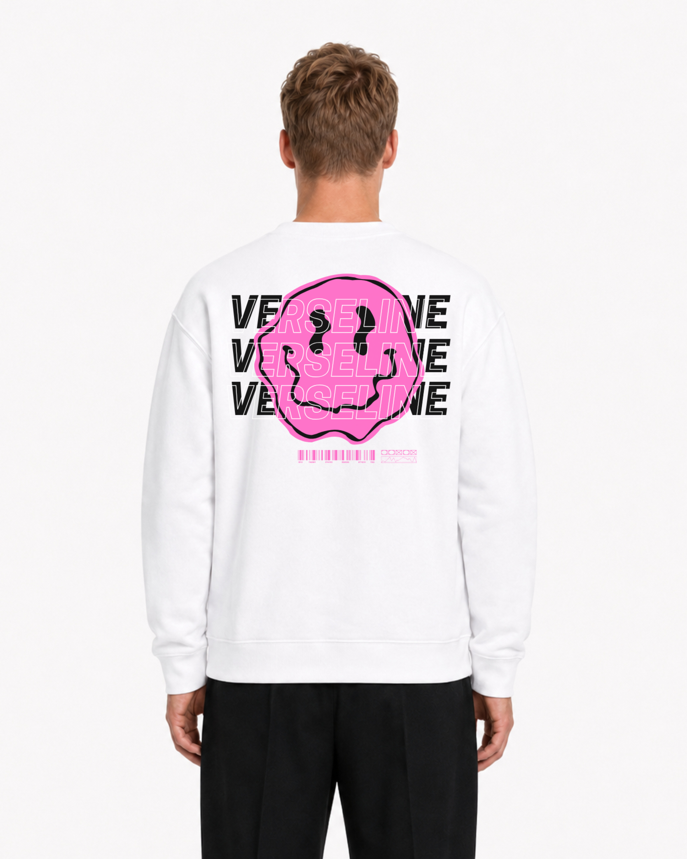 WHITE SWEATSHIRT BACK MAN