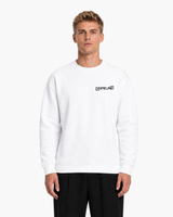 WHITE SWEATSHIRT FRONT MAN