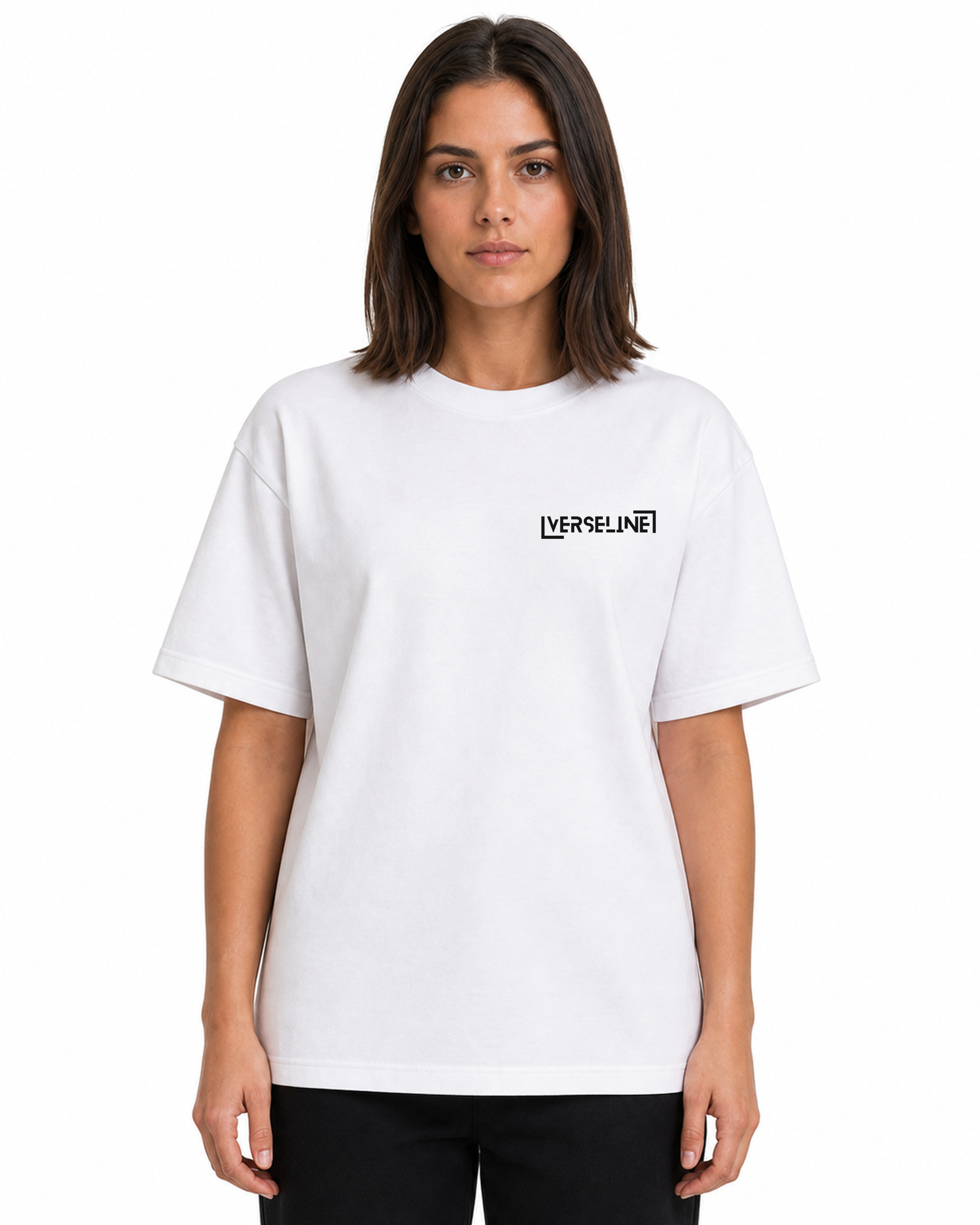 WHITE T-SHIRT FRONT WOMAN